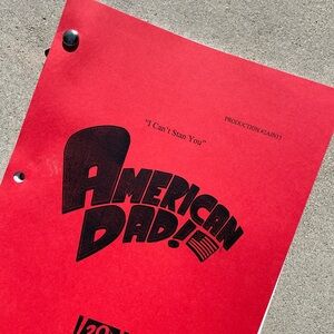 American Dad Original 2006 I Can’t Stan You Production Used Table Draft Script
